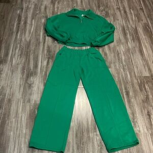 Green Hoodie and Pants Set from H&M